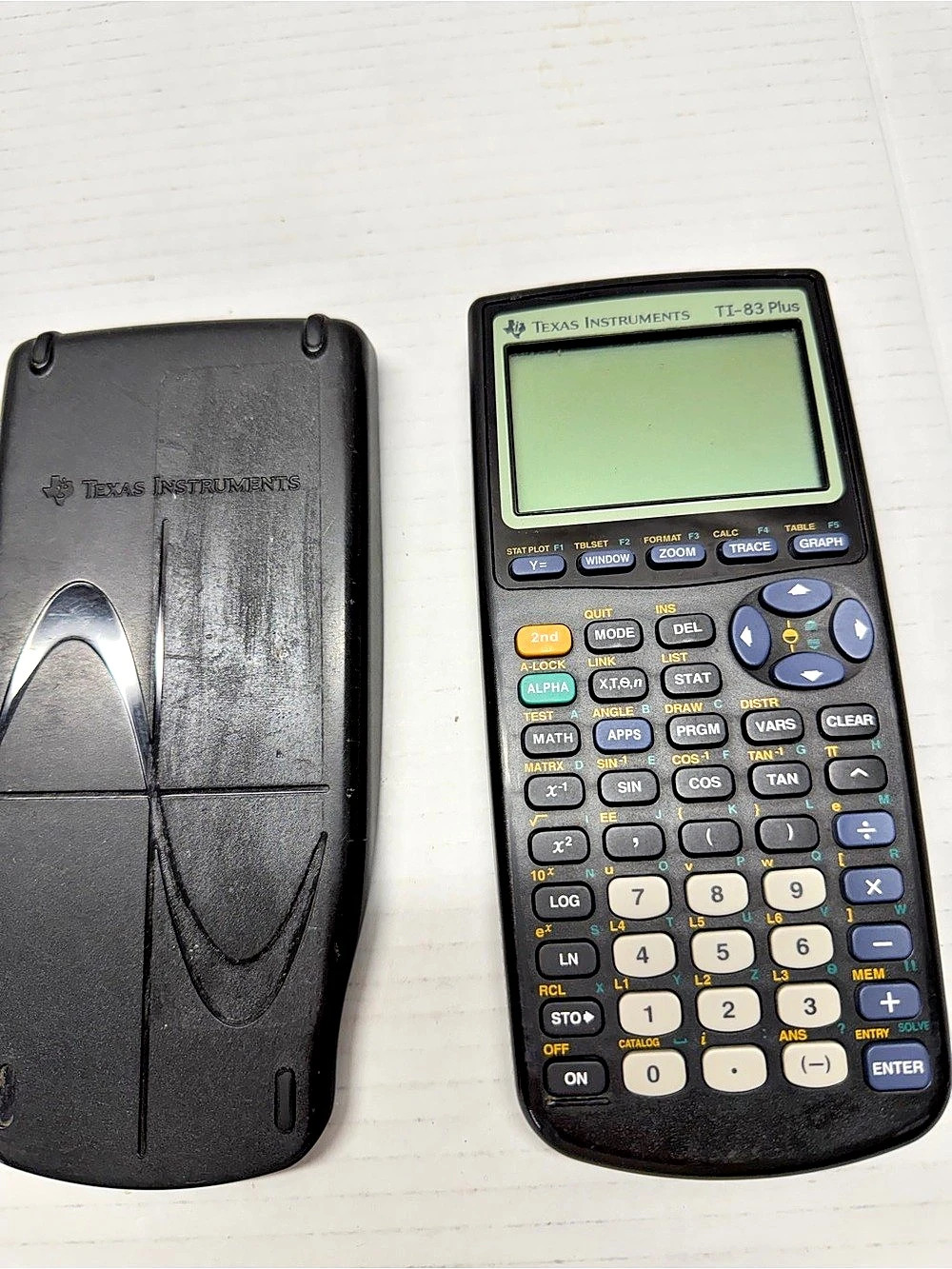 Texas Instruments TI-83 Plus Graphing Calculator Black Tested Working